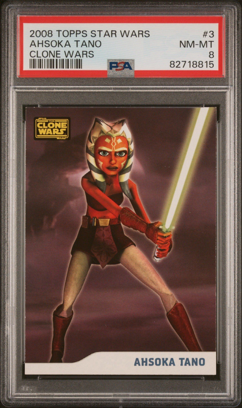 2008 Topps Star Wars: The Clone Wars — Ahsoka Tano (#3) — Council of Dorks Rookie Profile