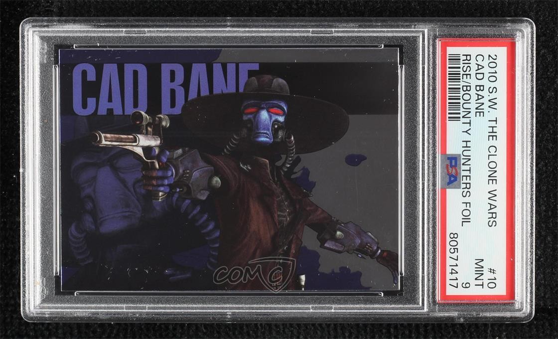 2010 Topps The Clone Wars — Rise of the Bounty Hunters — Cad Bane (Foil Character #10) — Council of Dorks Rookie Profile