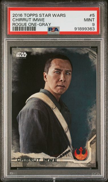 2016 Topps Star Wars: Rogue One Series 1 — Chirrut imwe (#5) — Council of Dorks Rookie Profile