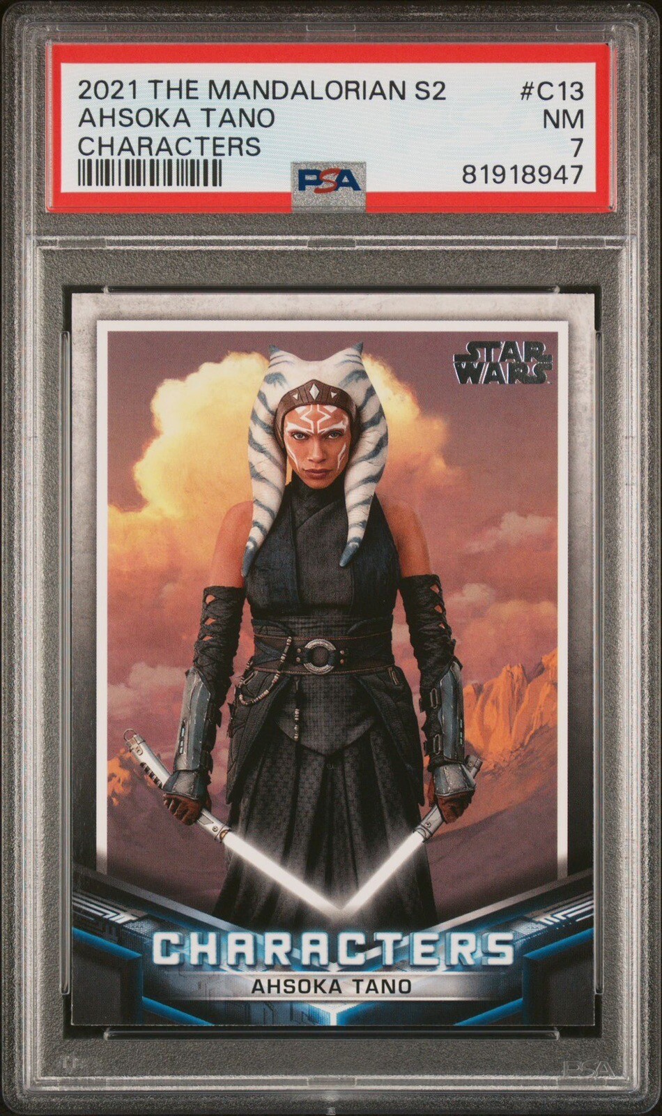 2021 Topps Star Wars: The Mandalorian Season 2 — Ahsoka Tano (C-13) — Council of Dorks Rookie Profile