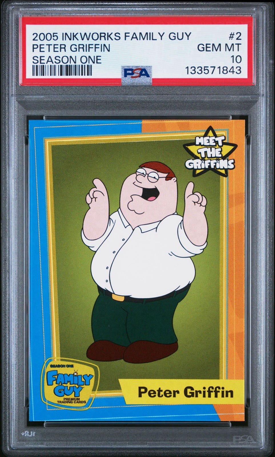 Iconic Rookies: 2005 Inkworks Family Guy Season One #2 – Peter Griffin