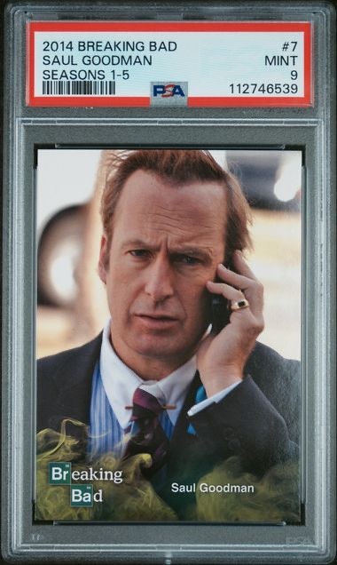 2014 Cryptozoic Breaking Bad Seasons 1–5 #7 Saul Goodman — Iconic Rookies