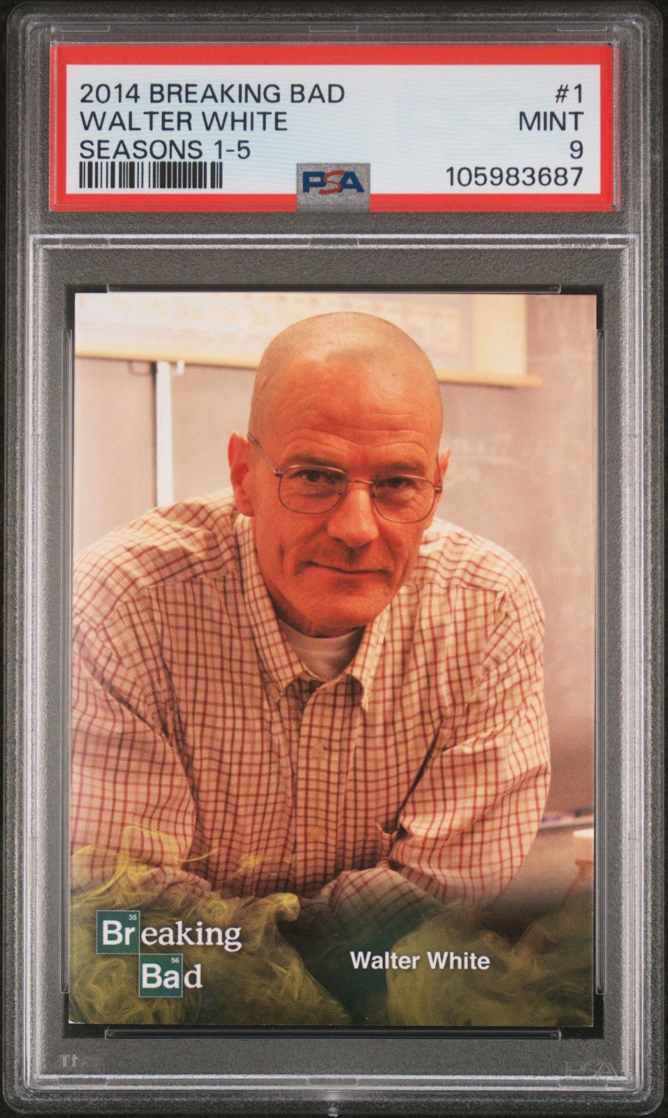 2014 Cryptozoic Breaking Bad Seasons 1–5 #1 Walter White — Iconic Rookies